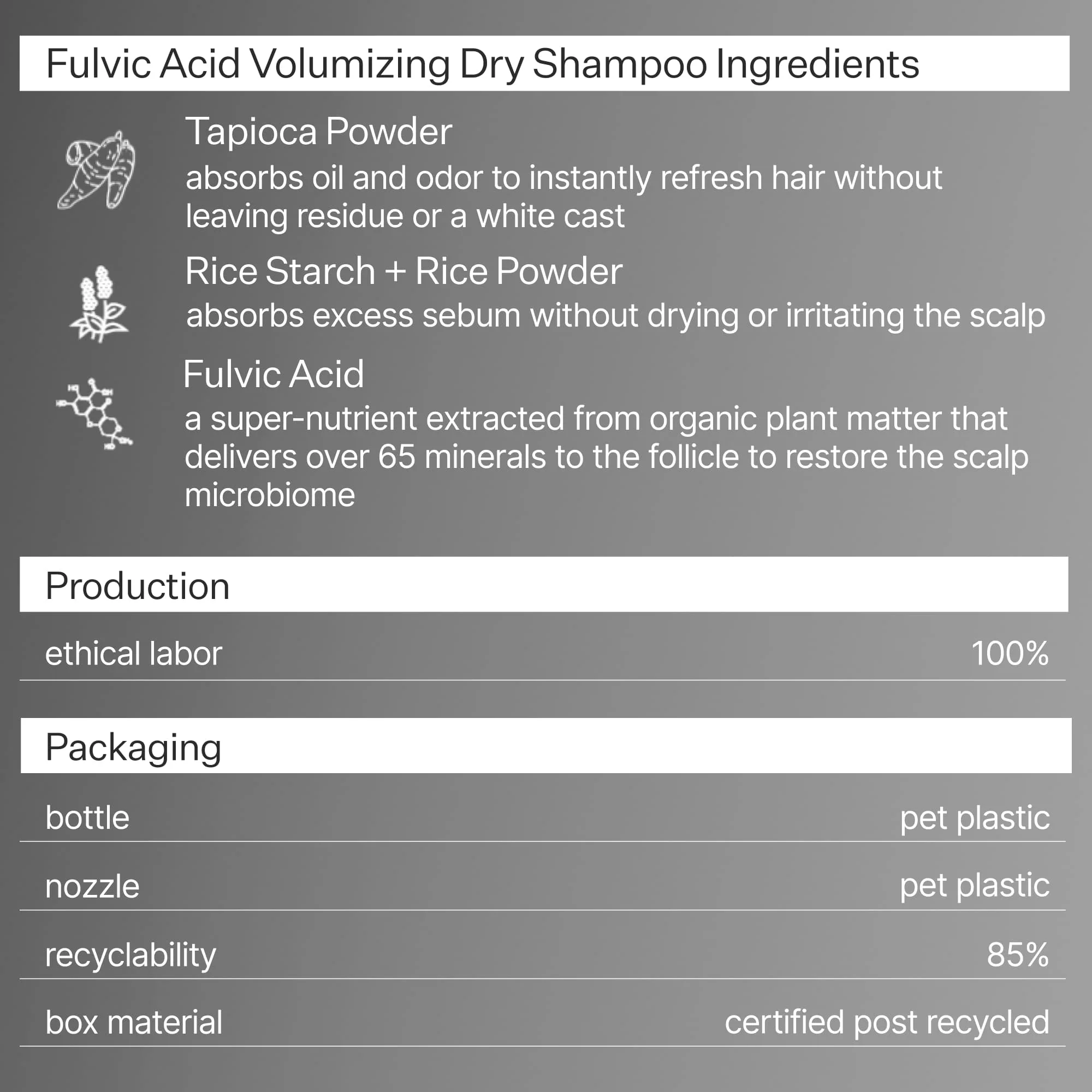 Fulvic Acid Volumizing Dry Shampoo - Image 7